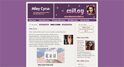 Desktop Screenshot of mileycyrus.watchtv.cz