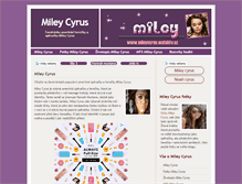 Tablet Screenshot of mileycyrus.watchtv.cz